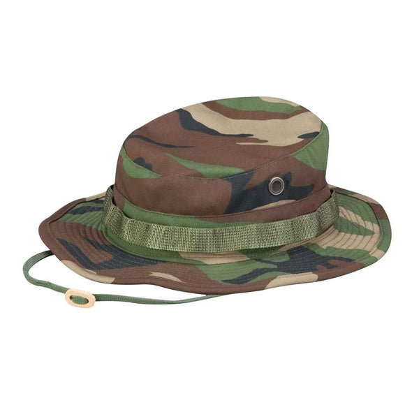 Military Boonie Hat - Woodland Camo