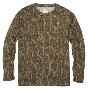 Browning Wasatch Long Sleeve T-Shirt - Mossy Oak Bottomland