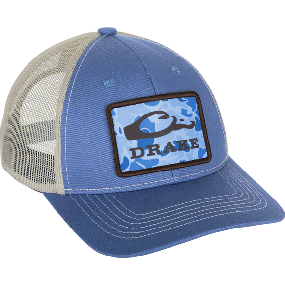 Drake Old School Patch 2.0 Mesh Back Cap - Brilliant Blue