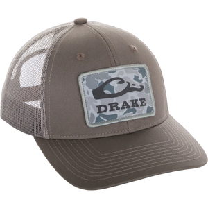 Drake Old School Patch 2.0 Mesh Back Cap - Castlerock Grey