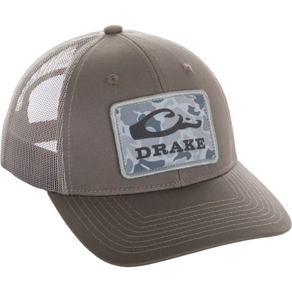 Drake Old School Patch 2.0 Mesh Back Cap - Castlerock Grey