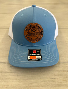 Camo Country Patch Hat - Columbia Blue/White