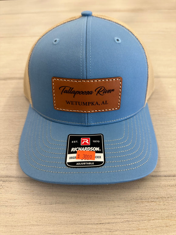 Tallapoosa River Patch Hat - Columbia Blue/Khaki