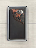 Zep-Pro Fence Rows Leather Roper Concho Wallet - Elephant