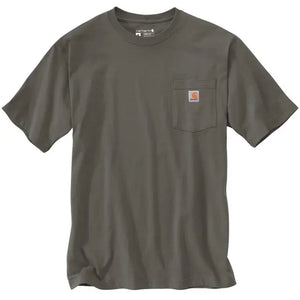 LOOSE FIT HEAVYWEIGHT SHORT-SLEEVE POCKET T-SHIRT - Dusty Olive