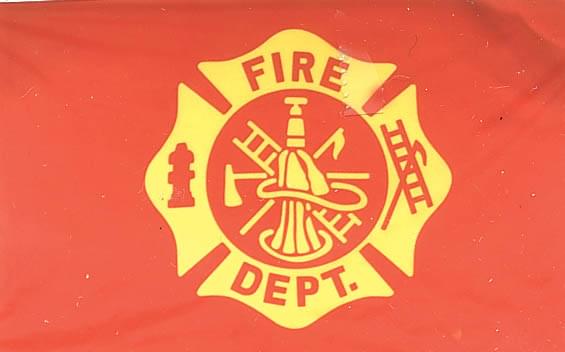 Fire Dept Double Sided 3x5 Flag