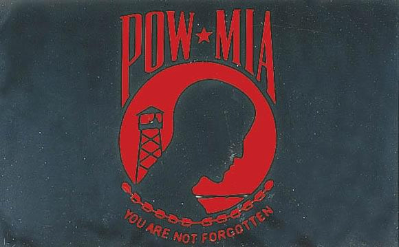 POW*MIA Red 3x5 Flag