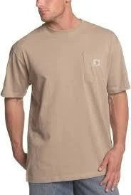 LOOSE FIT HEAVYWEIGHT SHORT-SLEEVE POCKET T-SHIRT - Desert