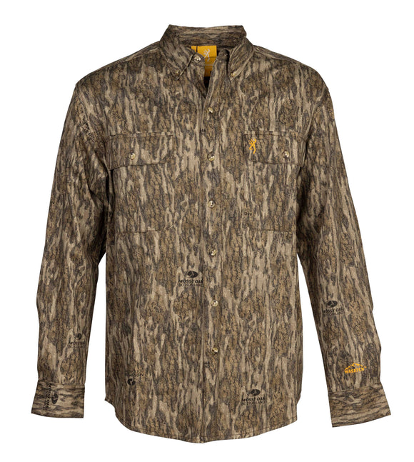 Browning Wasatch Button-up Shirt Mossy Oak Bottomland